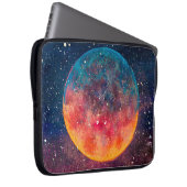 Fantastische Ölmalerei schöner großer Planet Mond Laptopschutzhülle (Vorne Rechts)