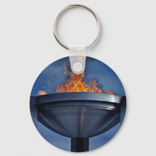 Fantastische olympische Flamme Schlüsselanhänger