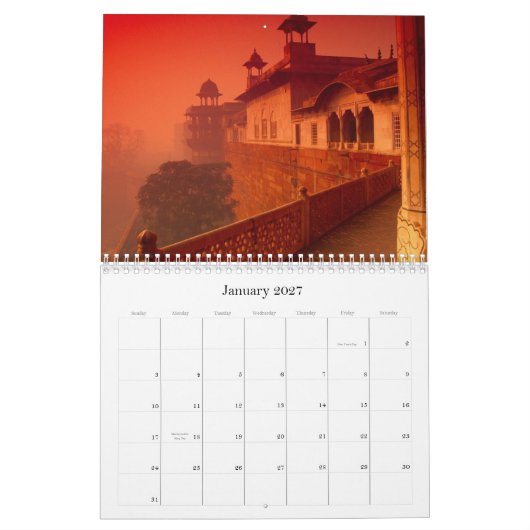 Fantastische Orte der Welt Kalender (Jan 2027)