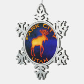 Fantastische Park- Cityschneeflocke-Verzierung Schneeflocken Zinn-Ornament (Rechts)