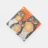 Fantastische Penguins Kollektion Serviette (Ecke)