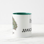 Fantastische Pfau-Tasse Tasse (Zentrum)