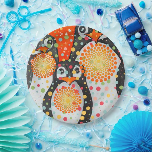 Fantastische Pinguine Pappteller (Party)