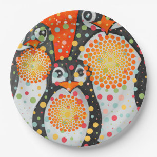 Fantastische Pinguine Pappteller