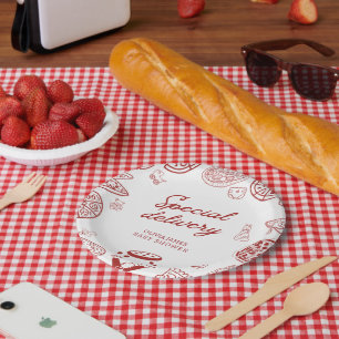 Fantastische Pizzeria Baby Dusche Pappteller