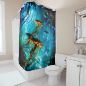 Fantastische Quallen in einer Duschvorhang (Beispiel)