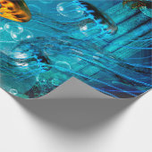 Fantastische Quallen, Unterwasserwelt Geschenkpapier (Ecke)
