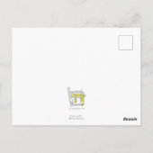 Fantastische Regenbogengiraffe Postkarte (Rückseite)