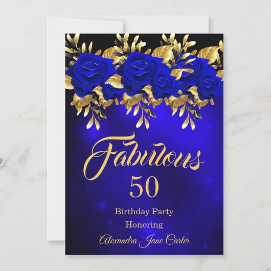 Fantastische Rose aller Altersklassen Einladung (Vorderseite)