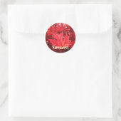Fantastische Rote Herbstleaf Aufkleber Blätter Nat (Tasche)