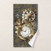 Fantastische Rusty and Gold Steampunk Kunst Badhandtuch Set (Handtuch)