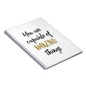 Fantastische Sache-motivierend Zitat Notizblock (Rechte Seite)