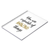 Fantastische Sache-motivierend Zitat Notizblock (Linke Seite)