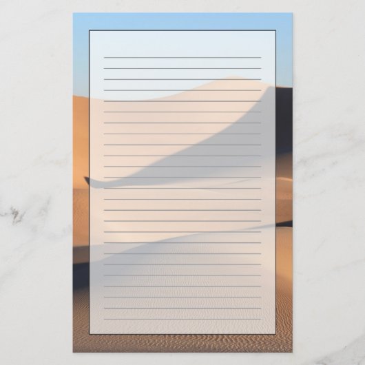 Fantastische Schatten der Wüste Briefpapier (Vorderseite)