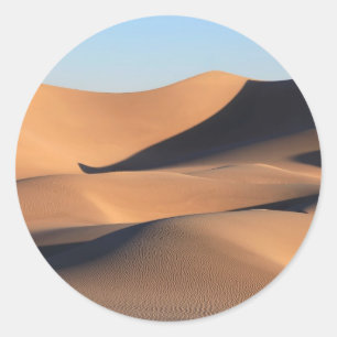 Fantastische Schatten der Wüste Runder Aufkleber