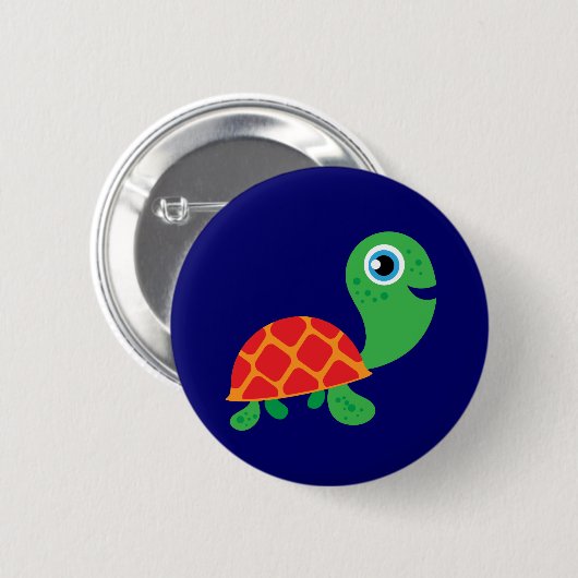 Fantastische Schildkröte Button (Vorne & Hinten)