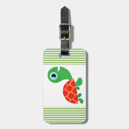 Fantastische Schildkröte Gepäckanhänger (Vorderseite vertikal)