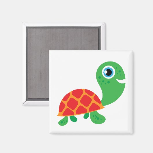 Fantastische Schildkröte Magnet (Vorderseite/Rückseite)