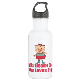 Fantastische Schweine Edelstahlflasche