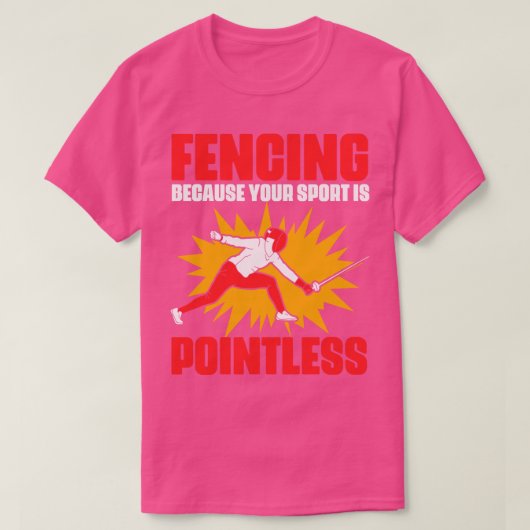 Fantastische Schwertkämpfe für einen Fencer T-Shirt (Design vorne)