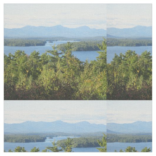 Fantastische See winnipesaukee Ansicht Stoff (Nahaufnahme)