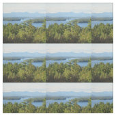 Fantastische See winnipesaukee Ansicht Stoff (Muster)