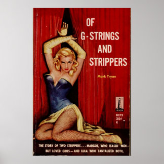 Fantastische Sexy Vintage Pulp Fiction Cover Klas Poster