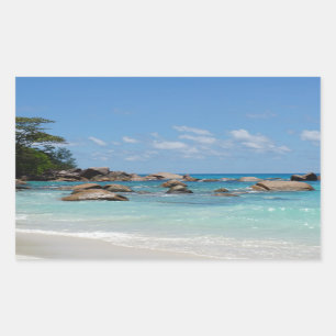 fantastische Seychellen Rechteckiger Aufkleber