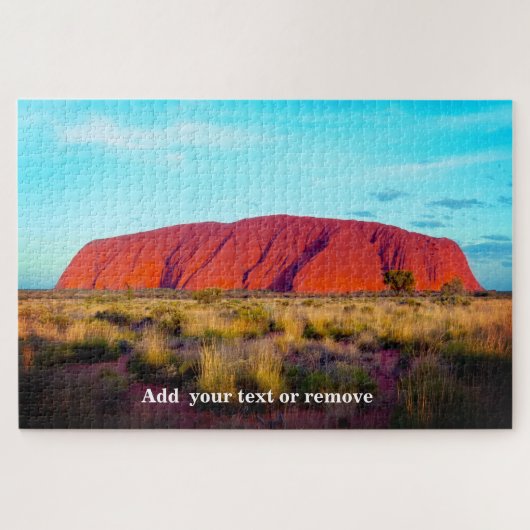 Fantastische Sicht auf Uluru oder Ayers Rock, Aust Puzzle (Horizontal)