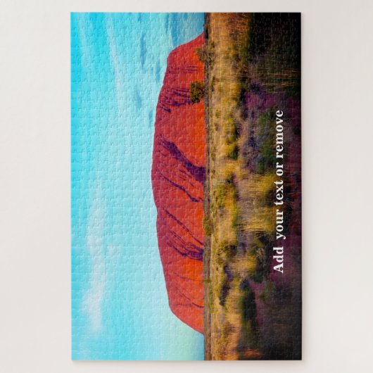Fantastische Sicht auf Uluru oder Ayers Rock, Aust Puzzle (Vertikal)