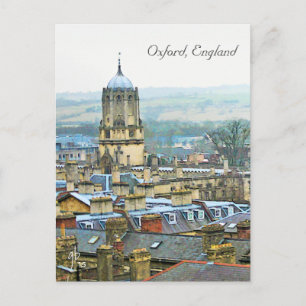 Fantastische Sicht, Oxford, England, Roof Top #2 Postkarte
