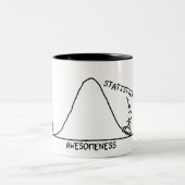 Fantastische Statistiker-Tasse Zweifarbige Tasse (Mittel)