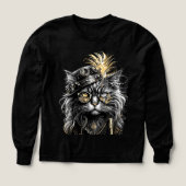 Fantastische Steampunk-Katze (Design Vorderseite)