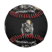 Fantastische Steampunk-Katze  Baseball (Rückseite)