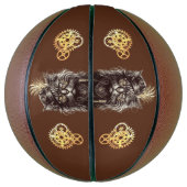 Fantastische Steampunk-Katze Basketball (Vertikal)