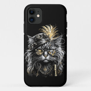Fantastische Steampunk-Katze  Case-Mate iPhone Hülle