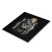 Fantastische Steampunk-Katze  Fliese (Seite)