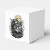 Fantastische Steampunk-Katze Geschenkschachtel (Rückseite)