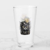 Fantastische Steampunk-Katze  Glas (Rückseite)