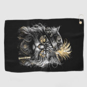 Fantastische Steampunk-Katze  Golfhandtuch (Horizontal)