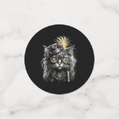 Fantastische Steampunk-Katze Konfetti (Klein Vorderseite)