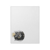 Fantastische Steampunk-Katze Notizblock (Rotiert)