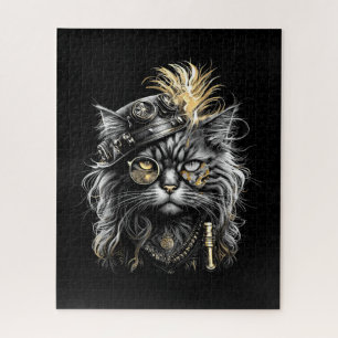 Fantastische Steampunk-Katze  Puzzle