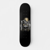 Fantastische Steampunk-Katze Skateboard (Vorne)