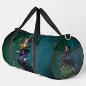 Fantastische Steampunkkrähe Duffle Bag (Rechte Ecke)