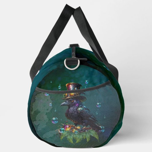 Fantastische Steampunkkrähe Duffle Bag (Rechts)