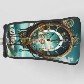 Fantastische Steampunkuhr Golf Headcover (Vorderseite)