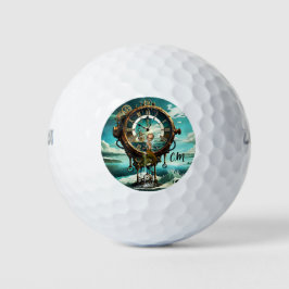 Fantastische Steampunkuhr Golfball