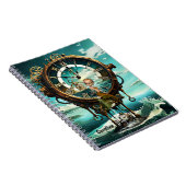 Fantastische Steampunkuhr Notizblock (Rechte Seite)