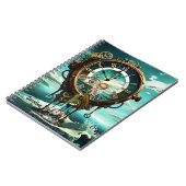 Fantastische Steampunkuhr Notizblock (Linke Seite)